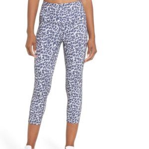 Zella High Waisted Animal Print Grey Crop